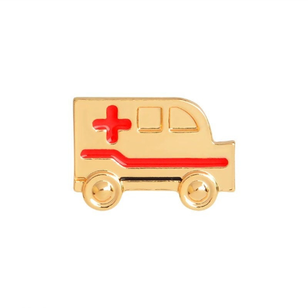 Medical Gold Ambulance Enamel Pins 254
